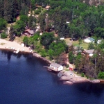Aerial of Big Whiteshell Lodge