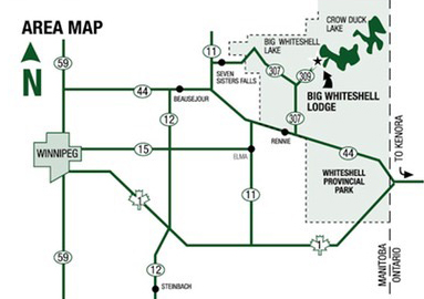 Big Whiteshell Lodge Map